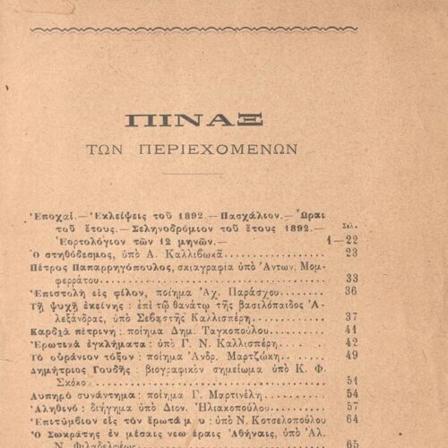 19 x 13 εκ. 480 σ., όπου στη σ. [1] σελίδα τίτλου με κτητορική σφραγίδα CPC και 